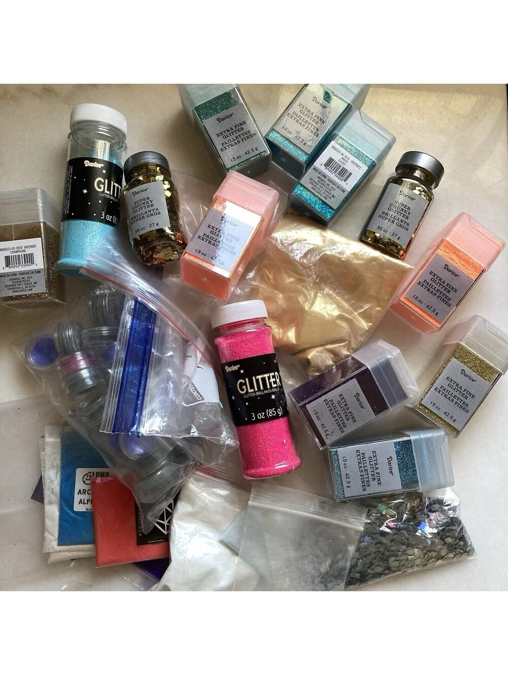 Glitter Lot Bulk Resin Nail Art Craft Mix Chunky Fine Sequins Confetti